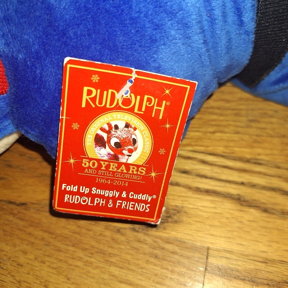 Rudolph Hermie Dentist Pillow Plush Fold Up Christmas Tags 50 Years - Picture 7 of 8